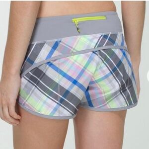Lululemon Run; Speed Short *2-way
Stretch Plaid